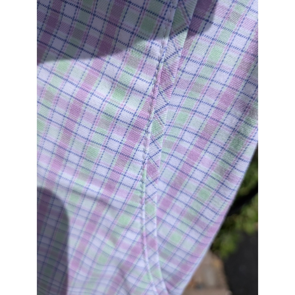 Lady Hogan Preppy Plaid Women's Bermuda Classic Golf Shorts Size 12 NEW UPF +